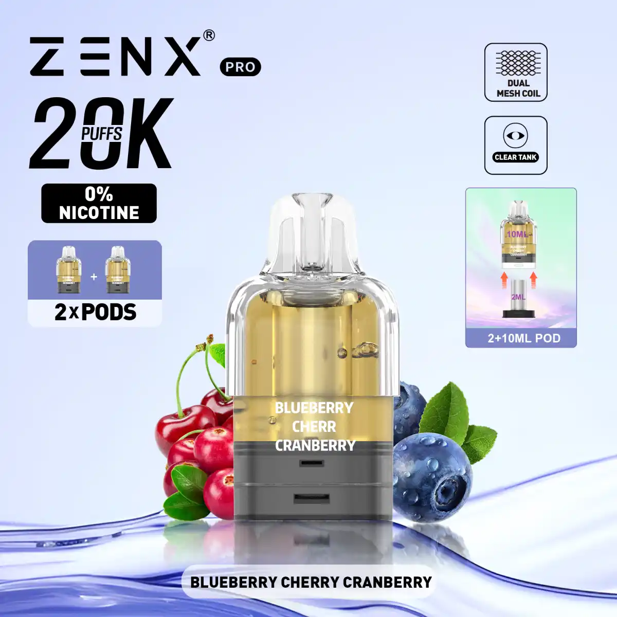 ZENX Pro Prefilled Pods Vape Ohne Nikotin | Nikotinfreie Vapes Pod -  Zenxvape