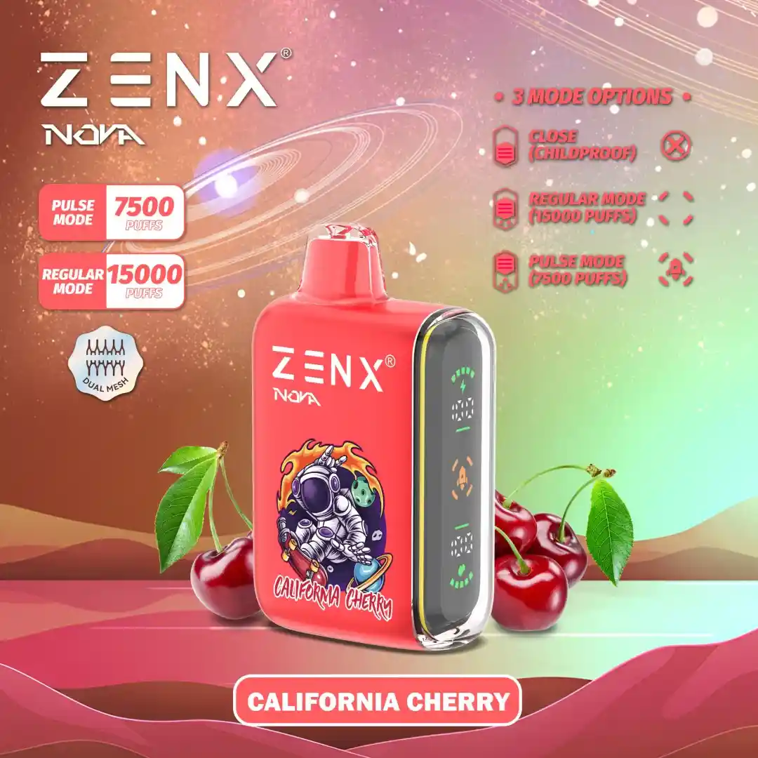 ZENX Nova Pulse 15000 Puffs Dual Vapor Disposable Vape - 24ML(Nic 2%)