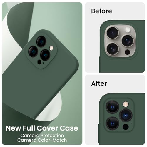 Full Cover Camera Protection Soft Anti-Scratch Microfiber Lining Phone Case with 2 Screen Protectors for 16 Pro Max