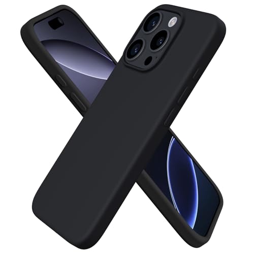 Slim Liquid Silicone 3 Layers Soft Gel Rubber Shockproof Protective Cover with Anti-Scratch Microfiber Lining-Chalk Pink for 16 Pro