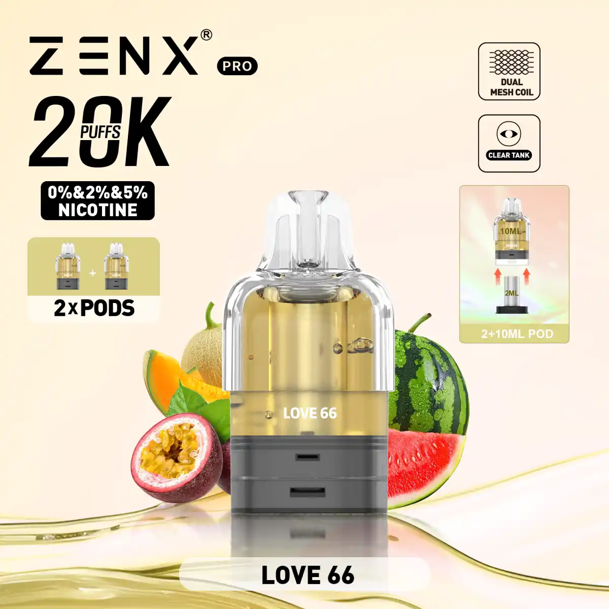 ZENX Pro Prefilled Pods - Love 66 - zenxvape.de