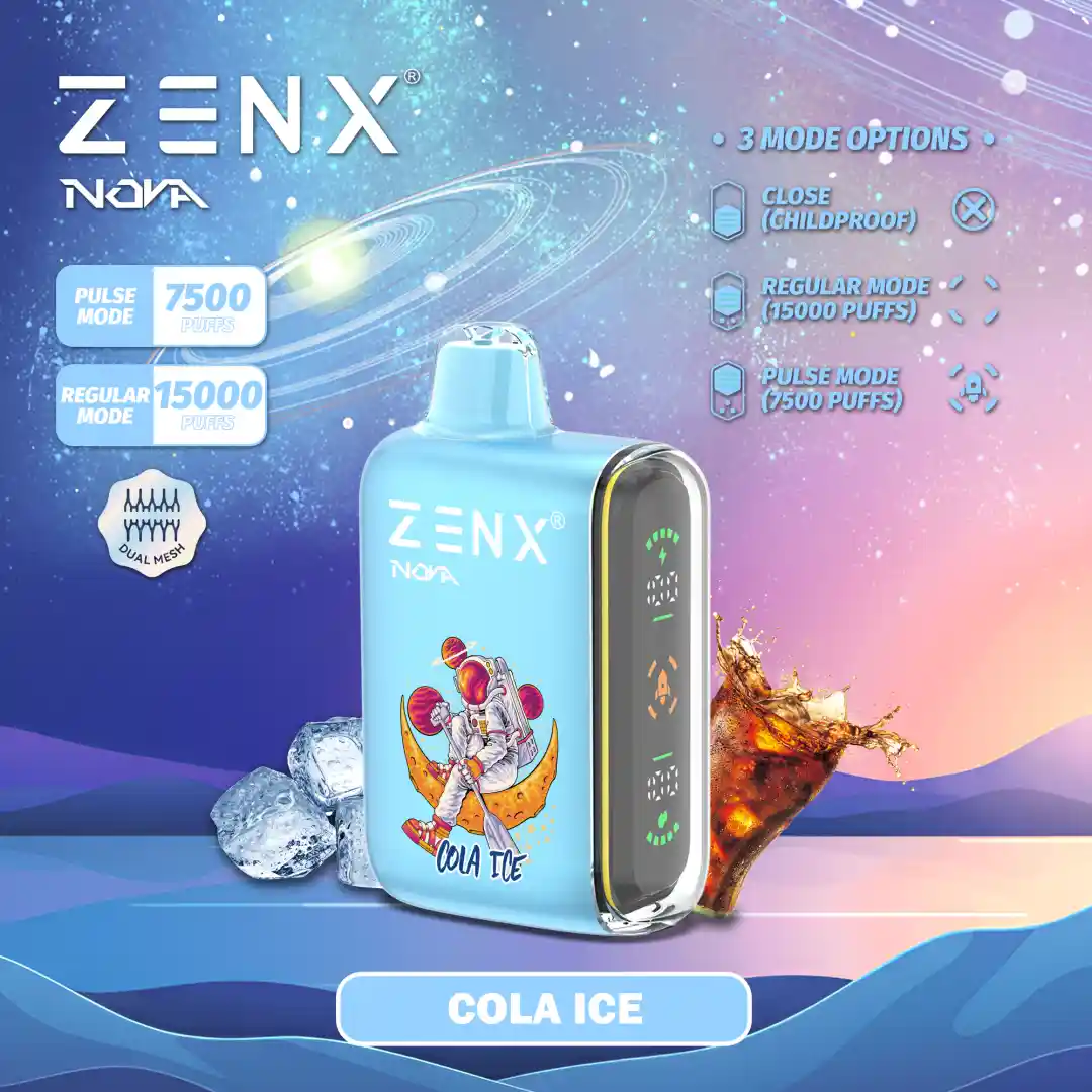 ZENX Nova Pulse 15000 Puffs Dual Vapor Disposable Vape - 24ML(Nic 2%)