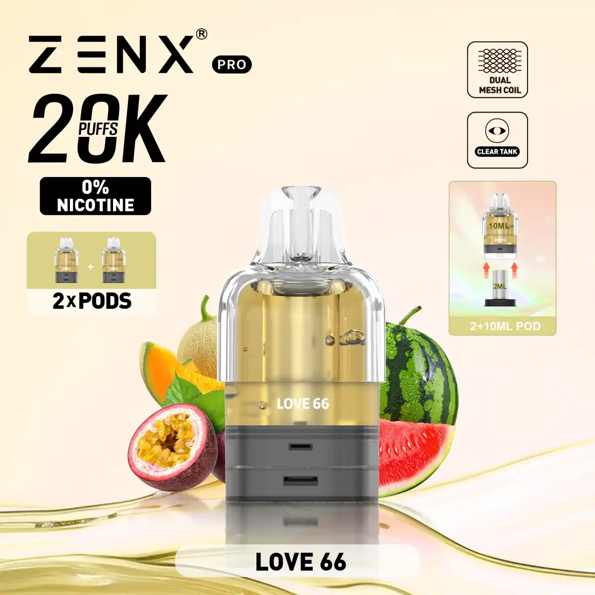 ZENX Pro Prefilled Pods Vape Ohne Nikotin | Nikotinfreie Vapes Pod -  Zenxvape