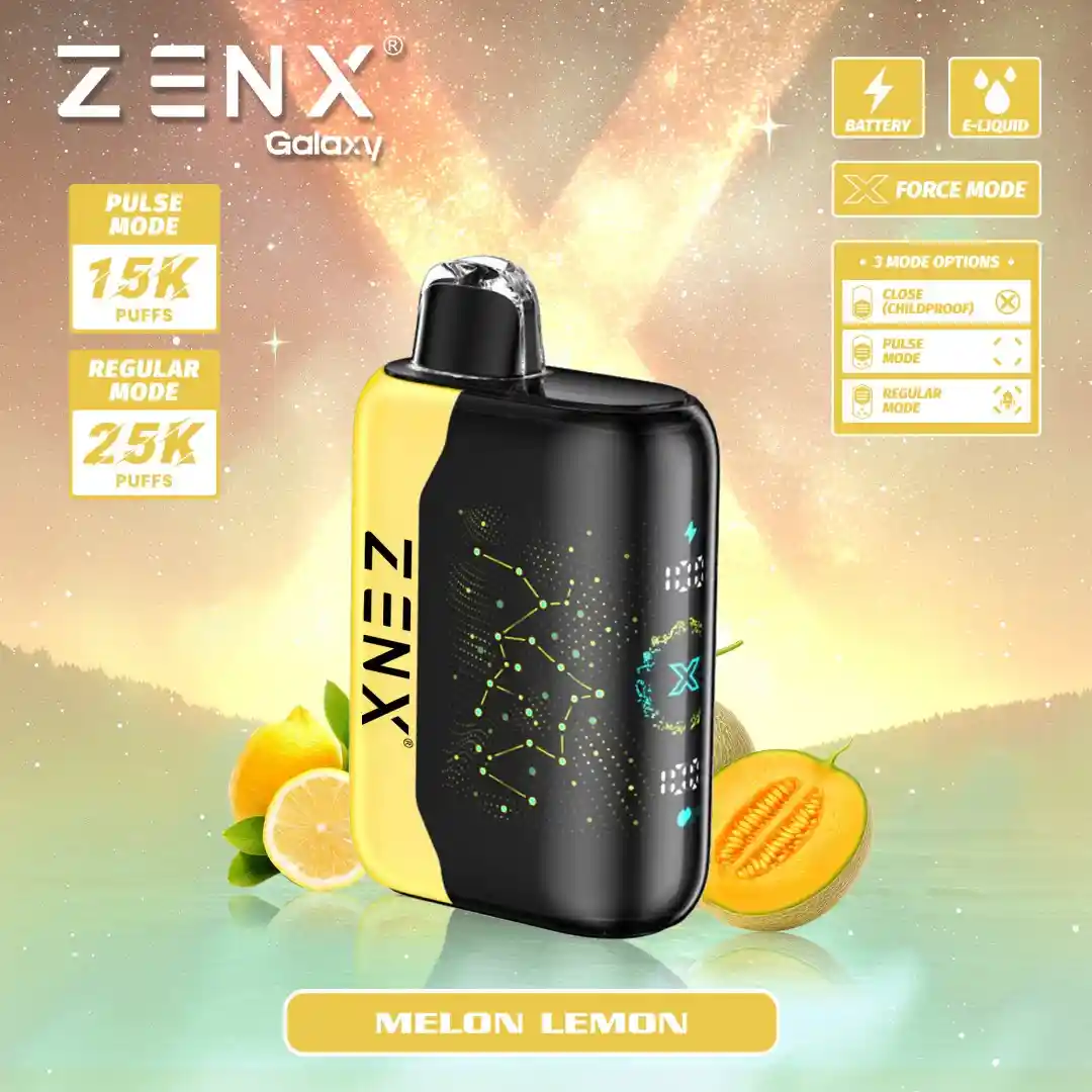Zenx Galaxy Pulse X 25K Disposable Vape - Melon Lemon Vape - zenxvape.us