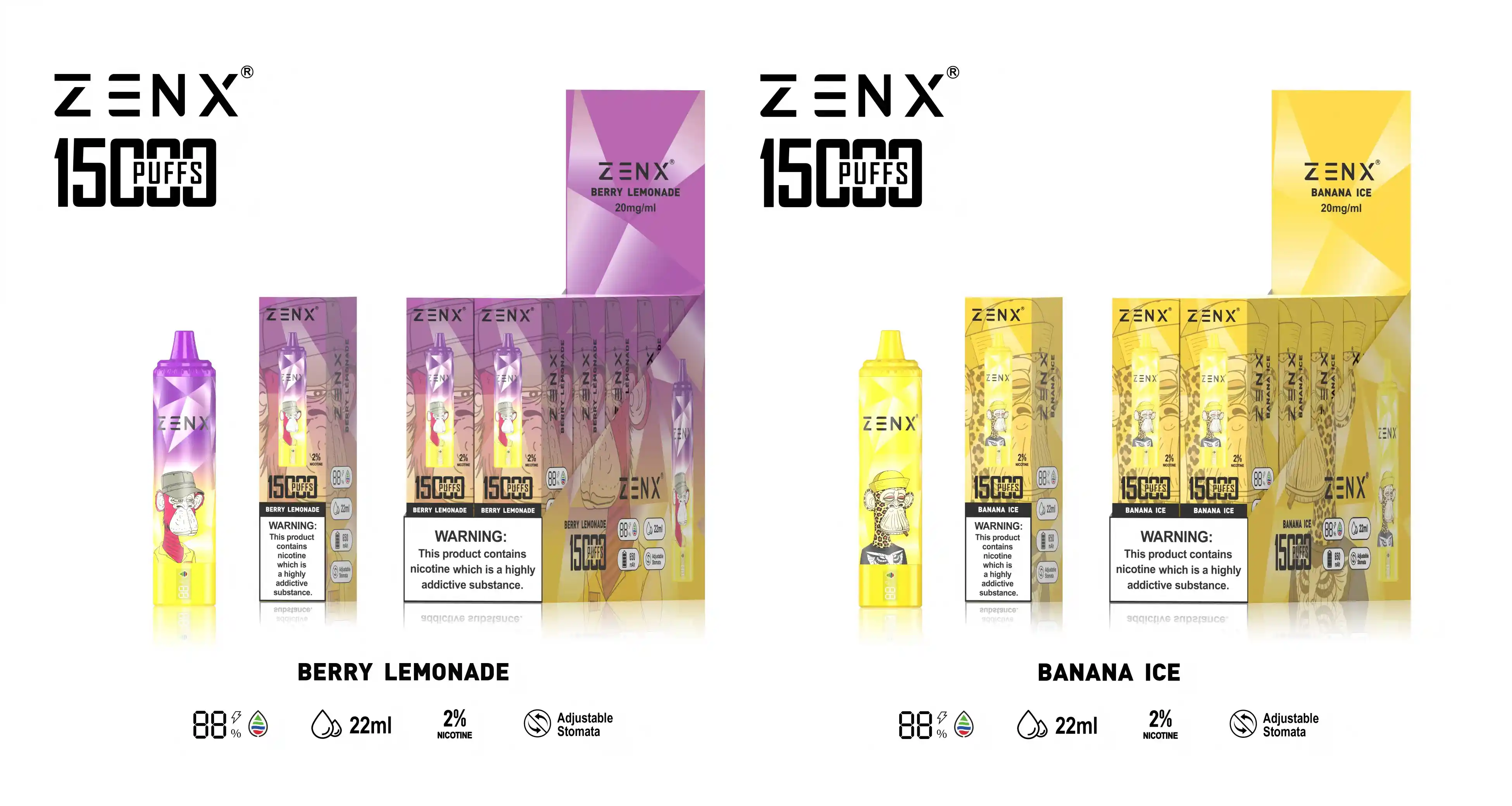 ZENX NFT Randm Tornado 15000 Puffs 15K Einweg Vape - zenxvape.de