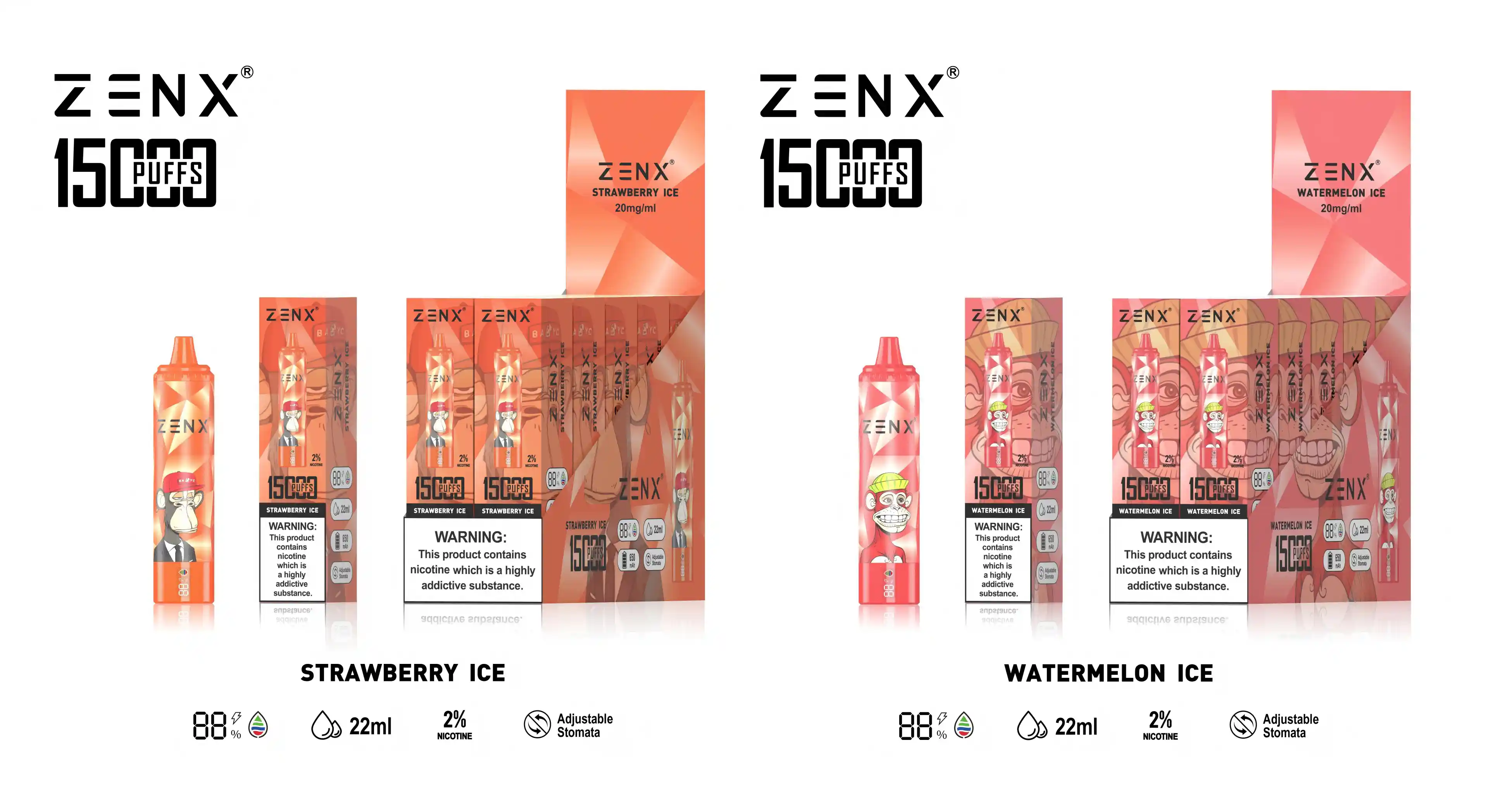 ZENX NFT Randm Tornado 15000 Puffs 15K Einweg Vape - zenxvape.de