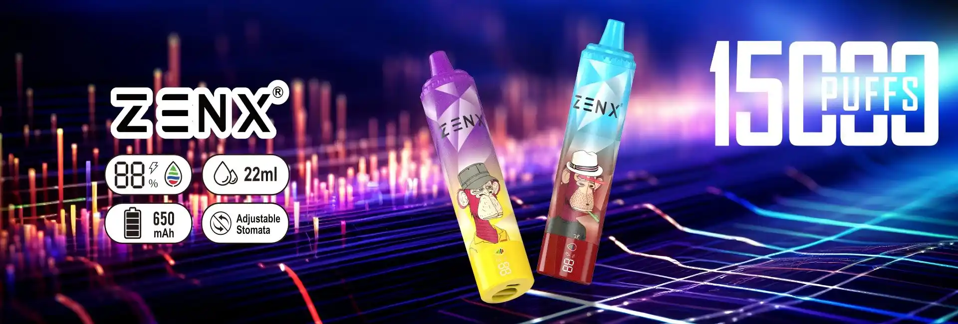 ZENX NFT 15000 Züge 15K Einweg Vape - zenxvape.de