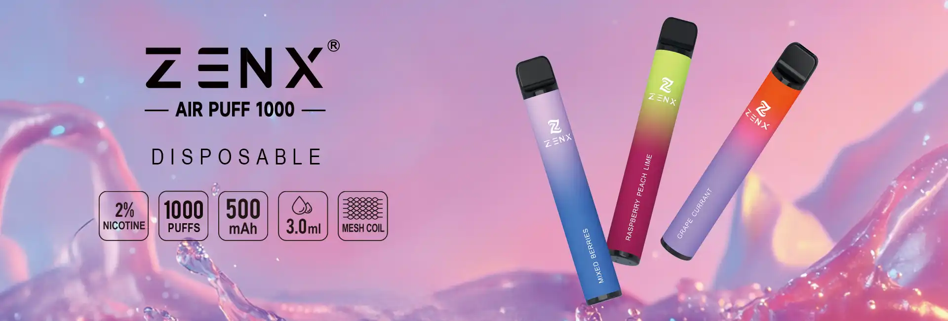 ZENX Air Puff 1000 Züge Einweg Vape - zenxvape.de