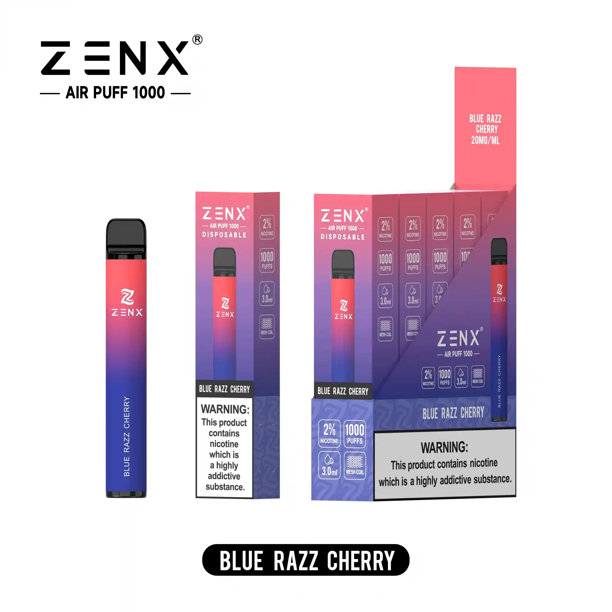 ZENX Air Puff 1000 Züge Einweg Vape - zenxvape.de