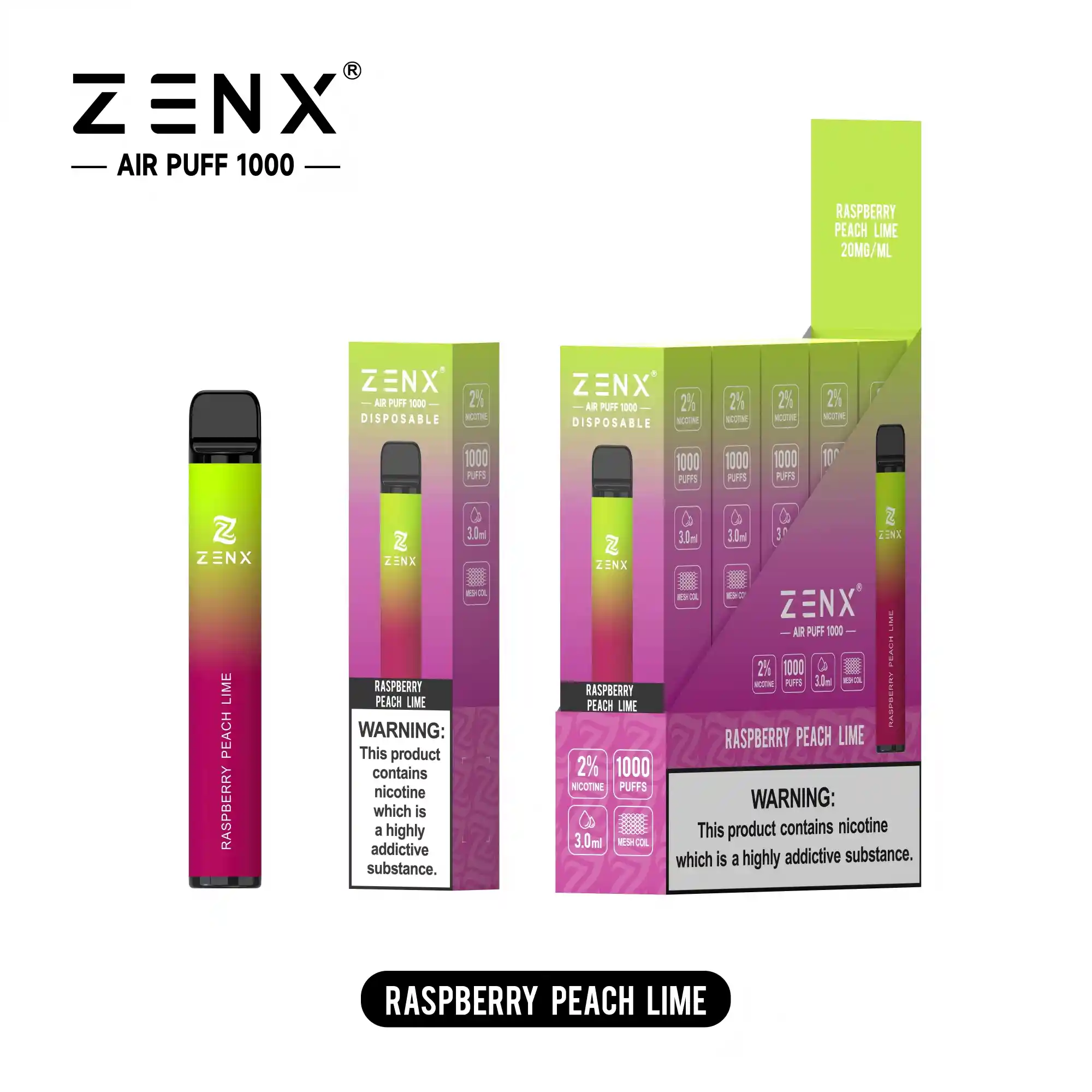 ZENX Air Puff 1000 Züge Einweg Vape - zenxvape.de