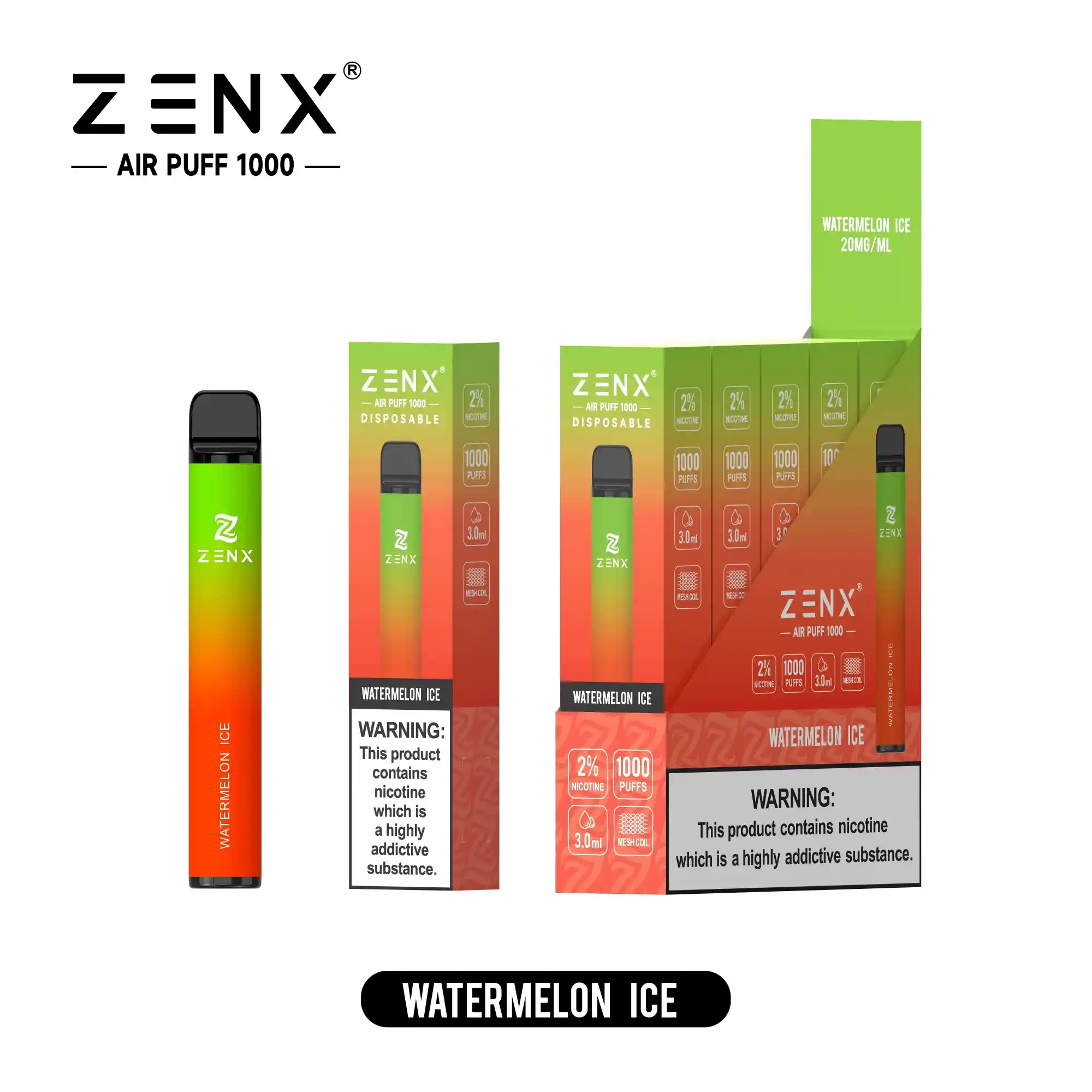 ZENX Air Puff 1000 Züge Einweg Vape - zenxvape.de