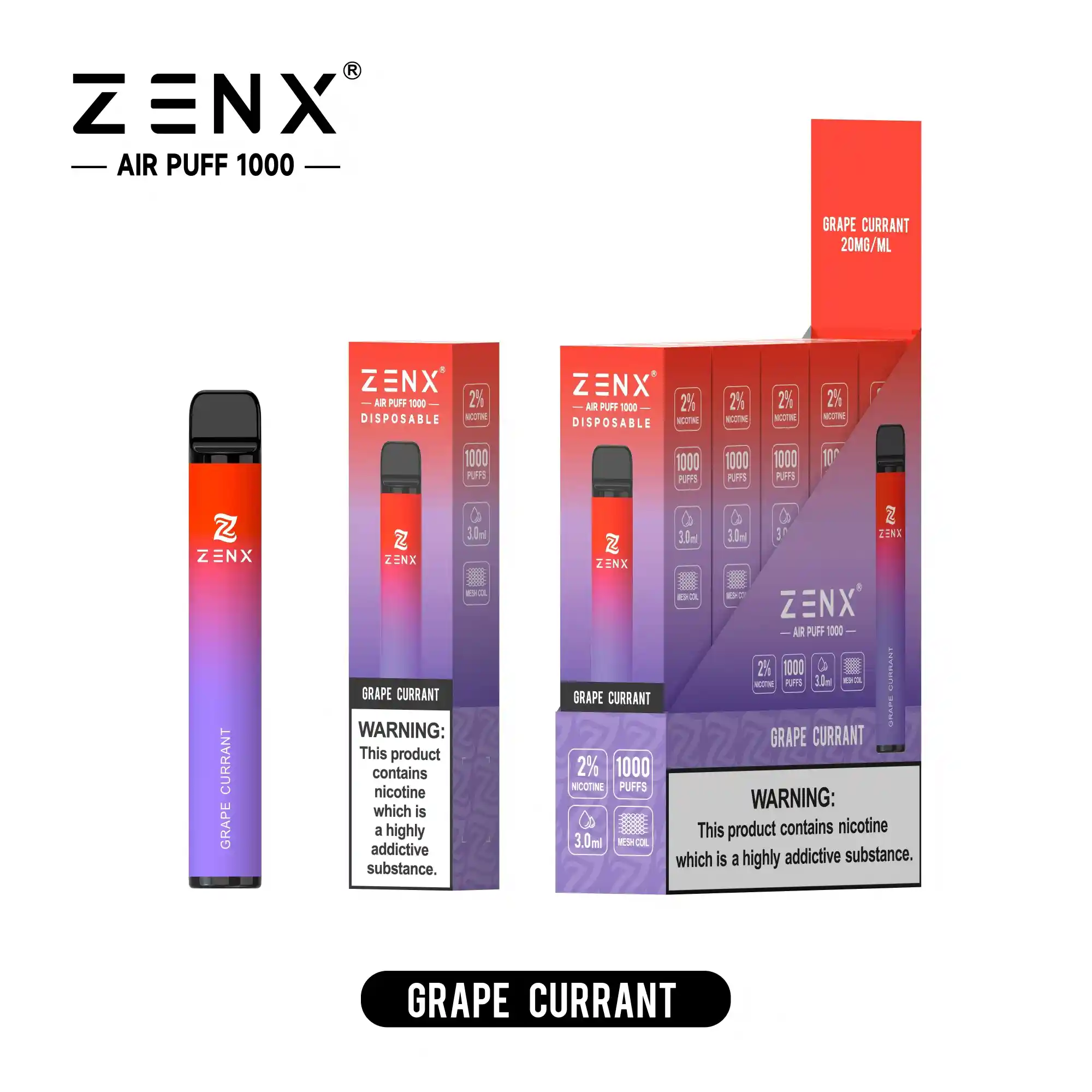 ZENX Air Puff 1000 Züge Einweg Vape - zenxvape.de