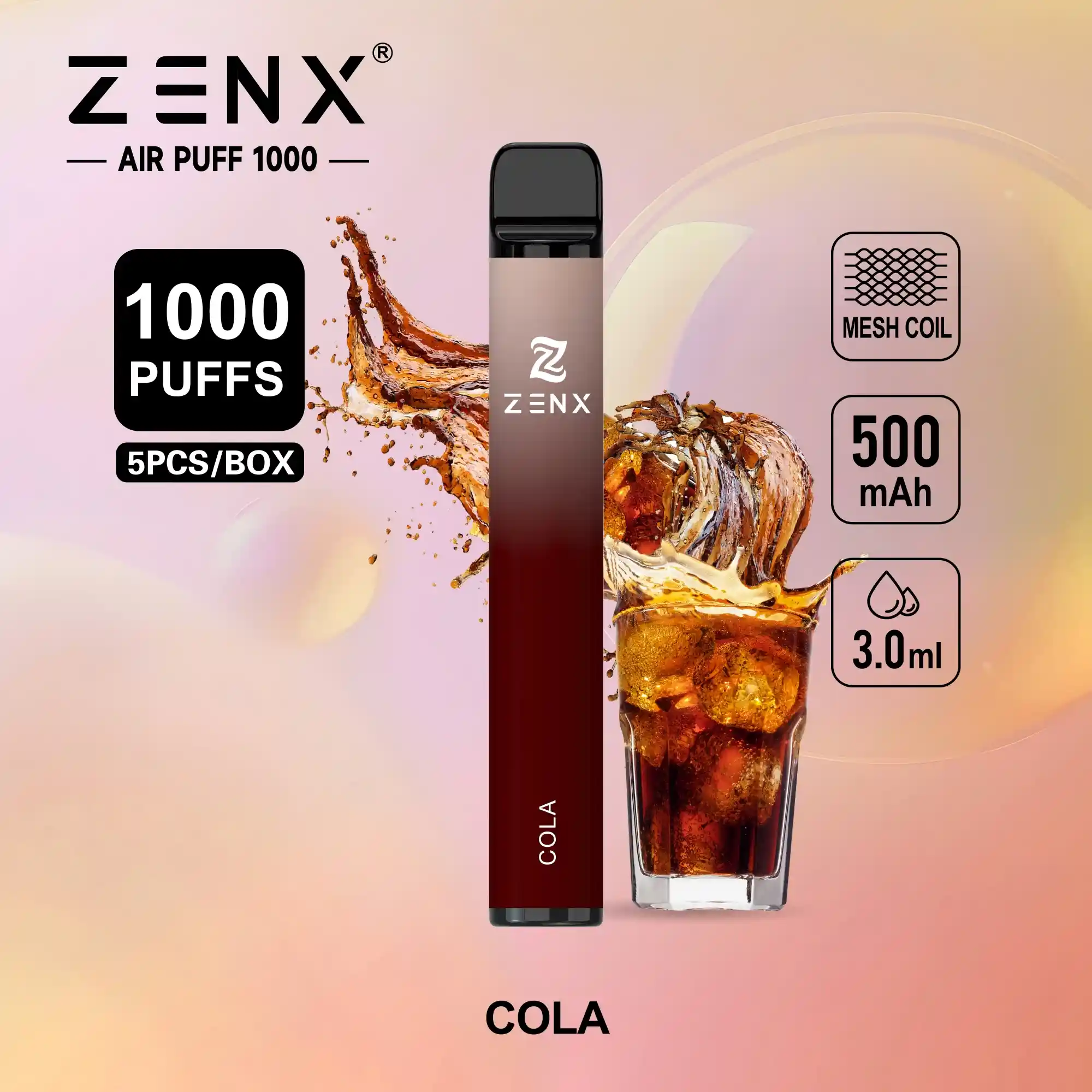 ZENX Air Puff 1000 Züge Einweg Vape - zenxvape.de
