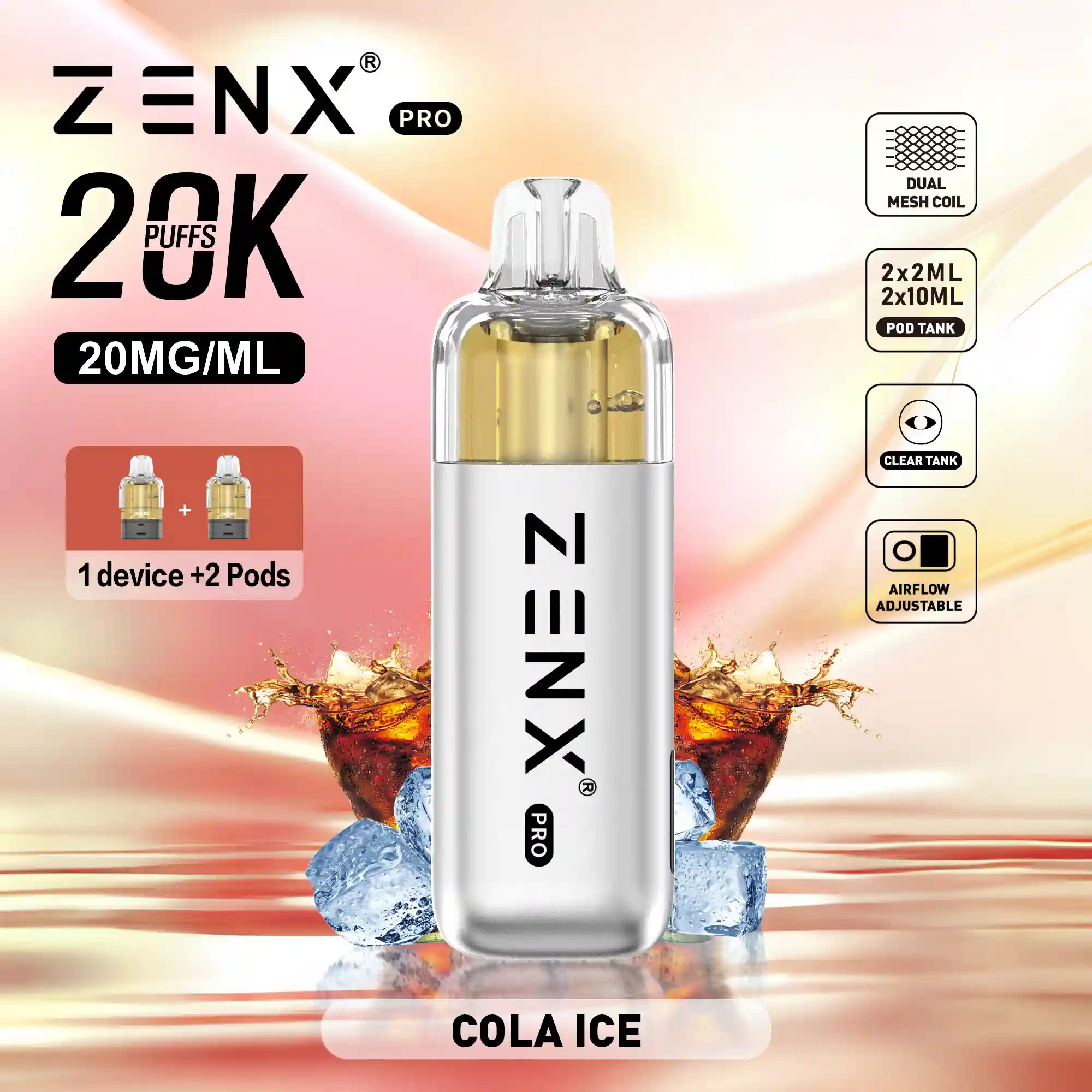 ZENX Pro Pod Kit Bundle - Cola Ice - zenxvape.de