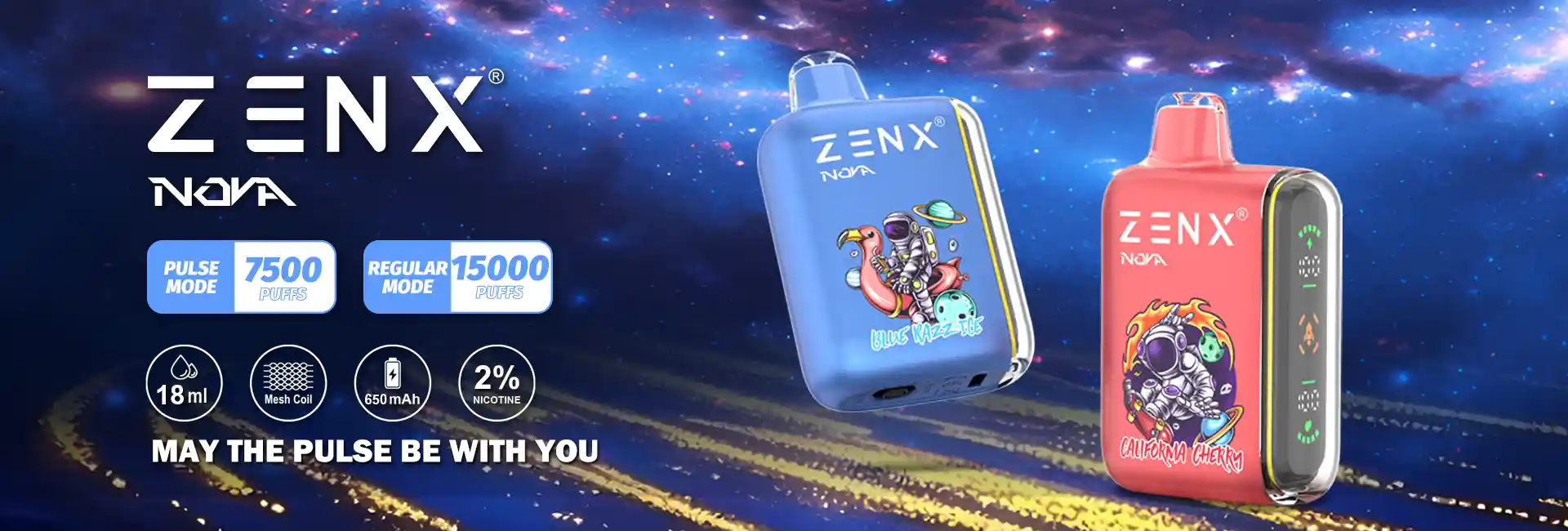Zenx Nova Pulse 15K Disposable Vape - zenxvape.us