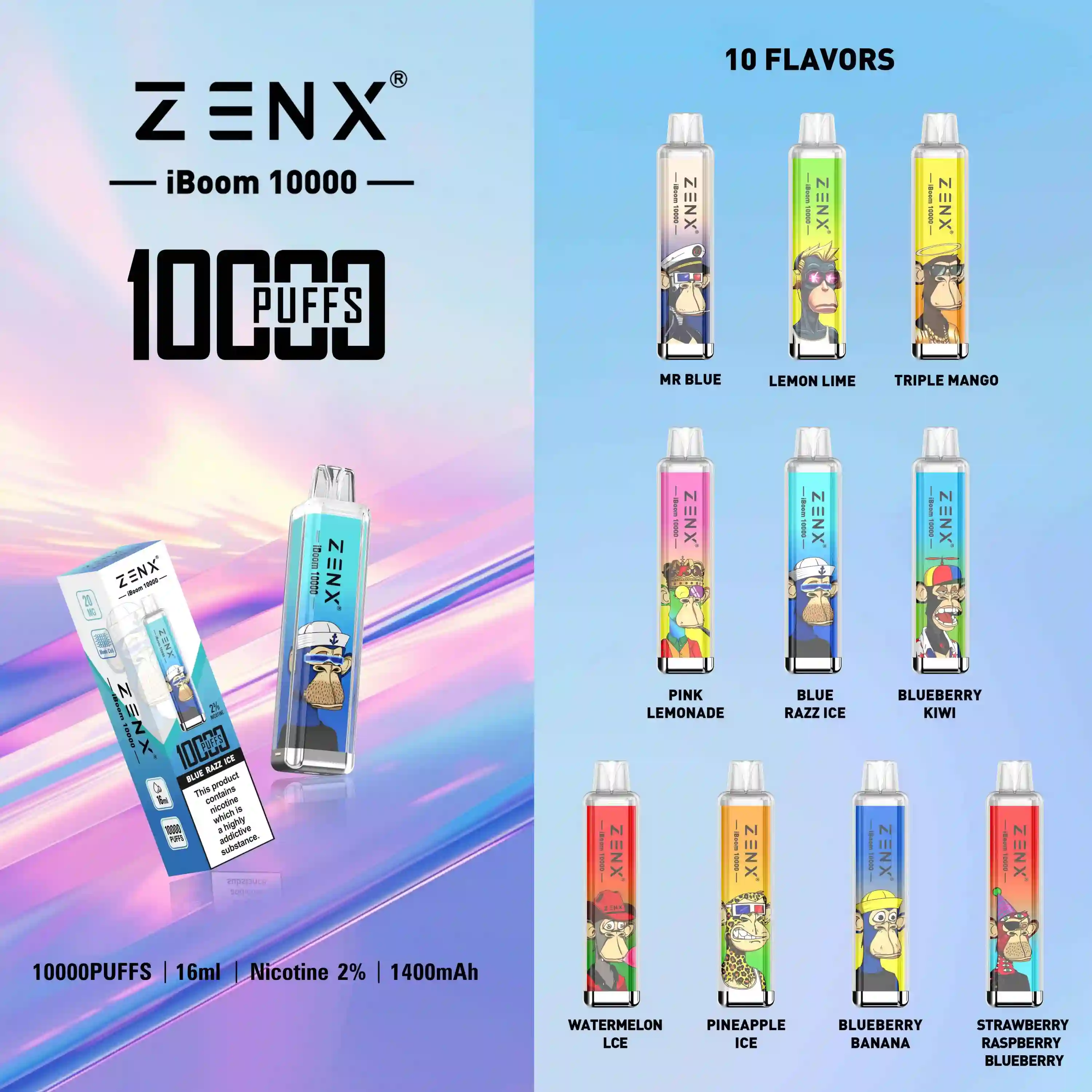 ZENX 10K-Puffs Vape - zenxvape.nl