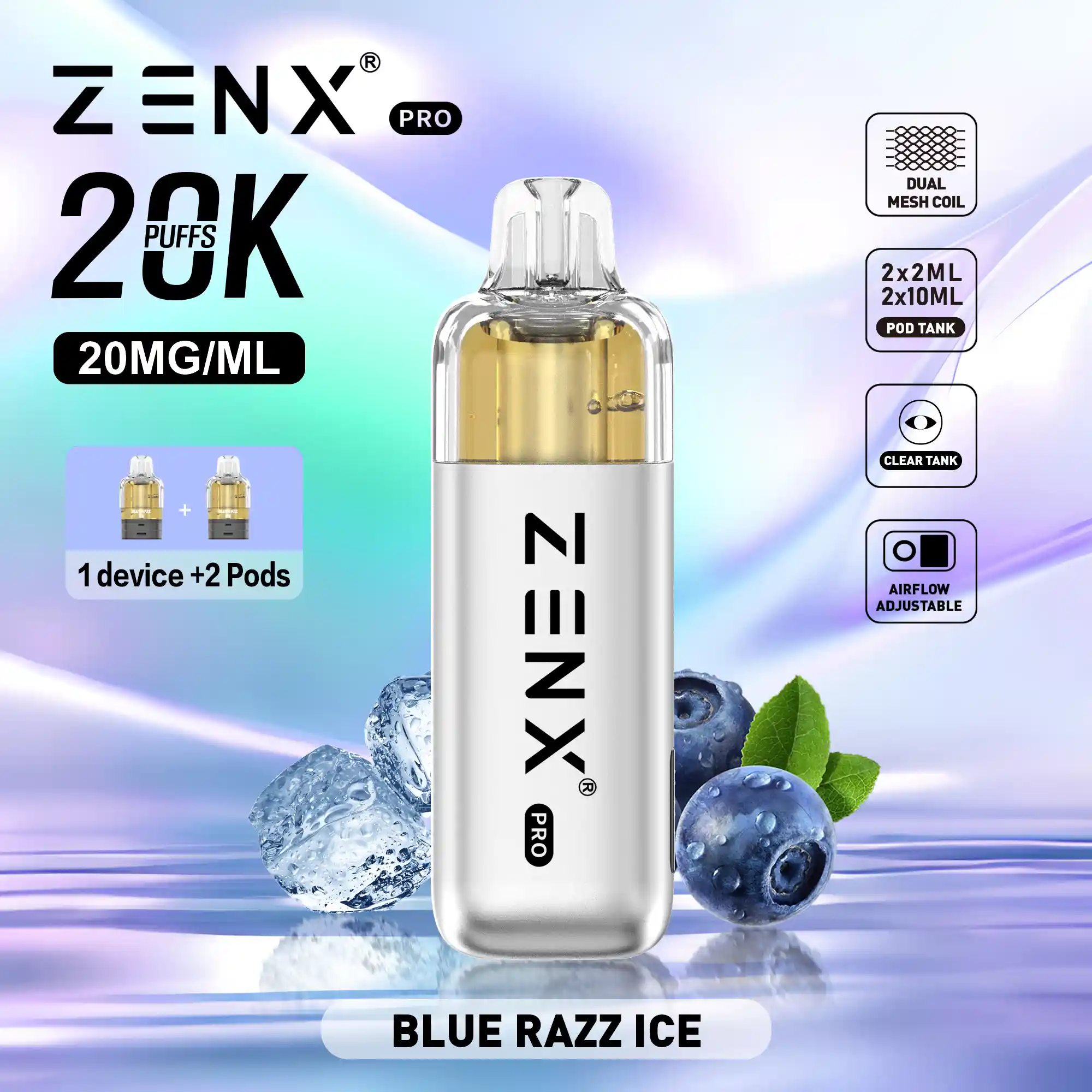 ZENX Pro Pod Kit Bundle - Blue Razz Ice - zenxvape.de