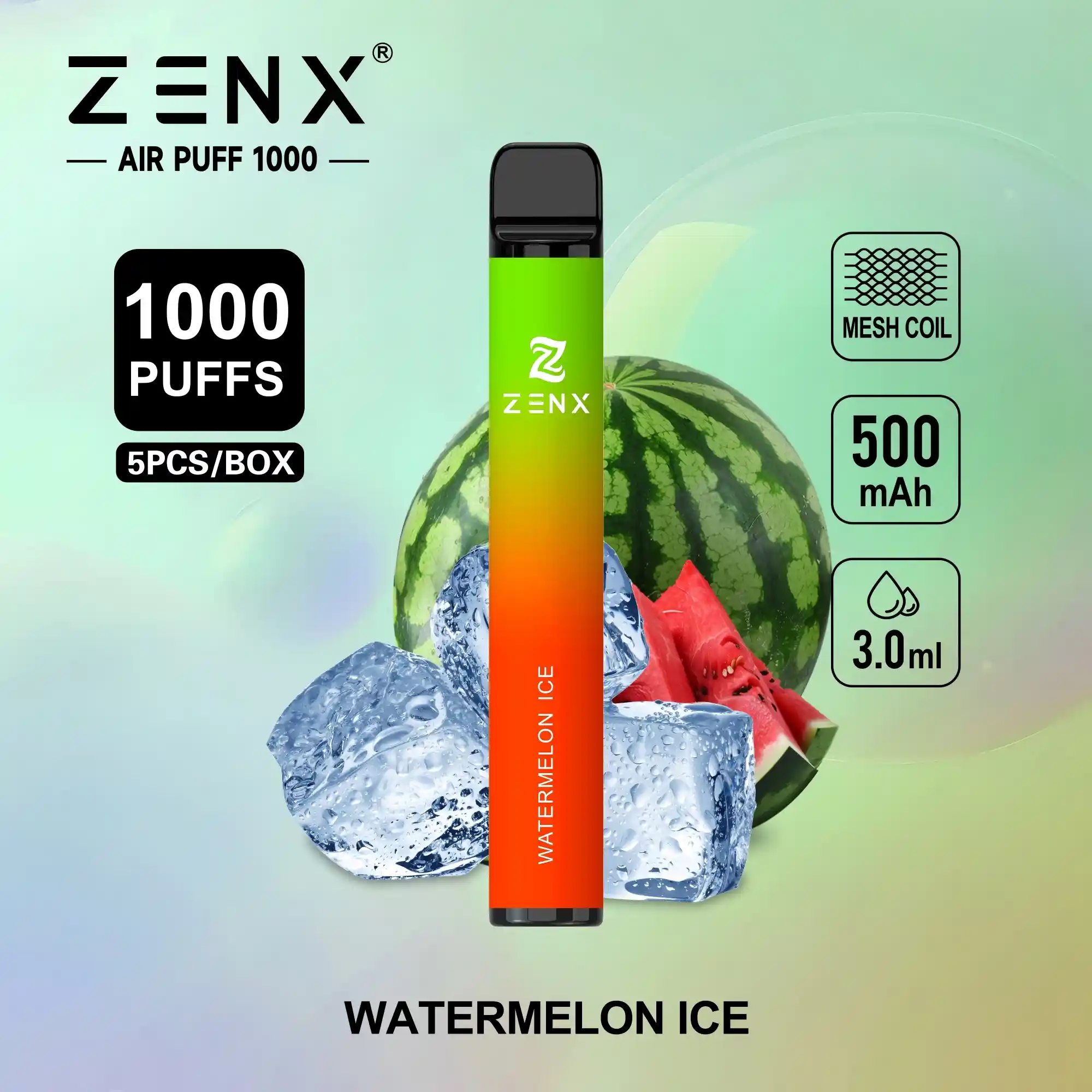 ZENX Air Puff 1000 Puffs Wegwerp Vape Pen - zenxvape.nl