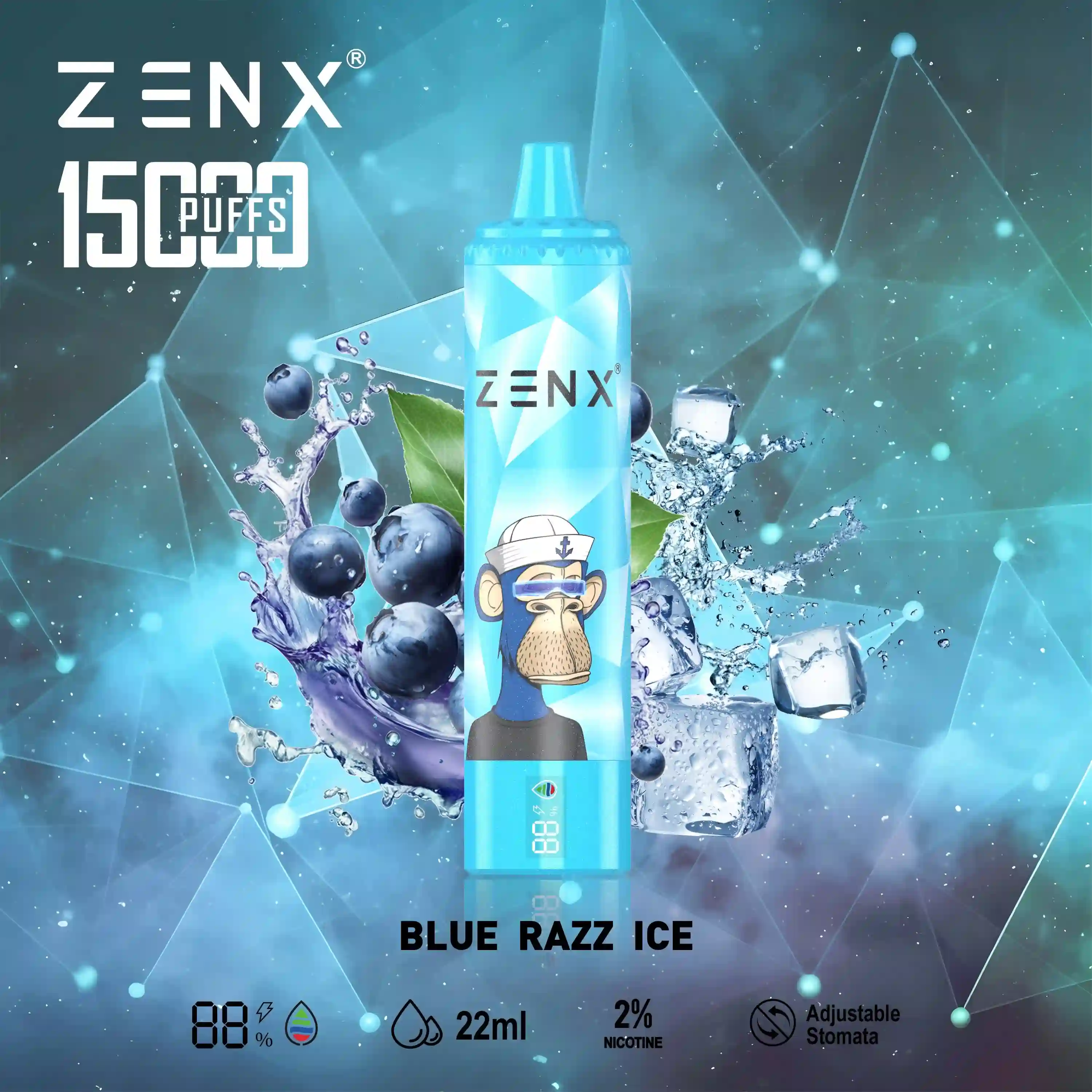 ZENX NFT Randm Tornado 15000 Puffs 15K Wegwerp Vape - zenxvape.nl