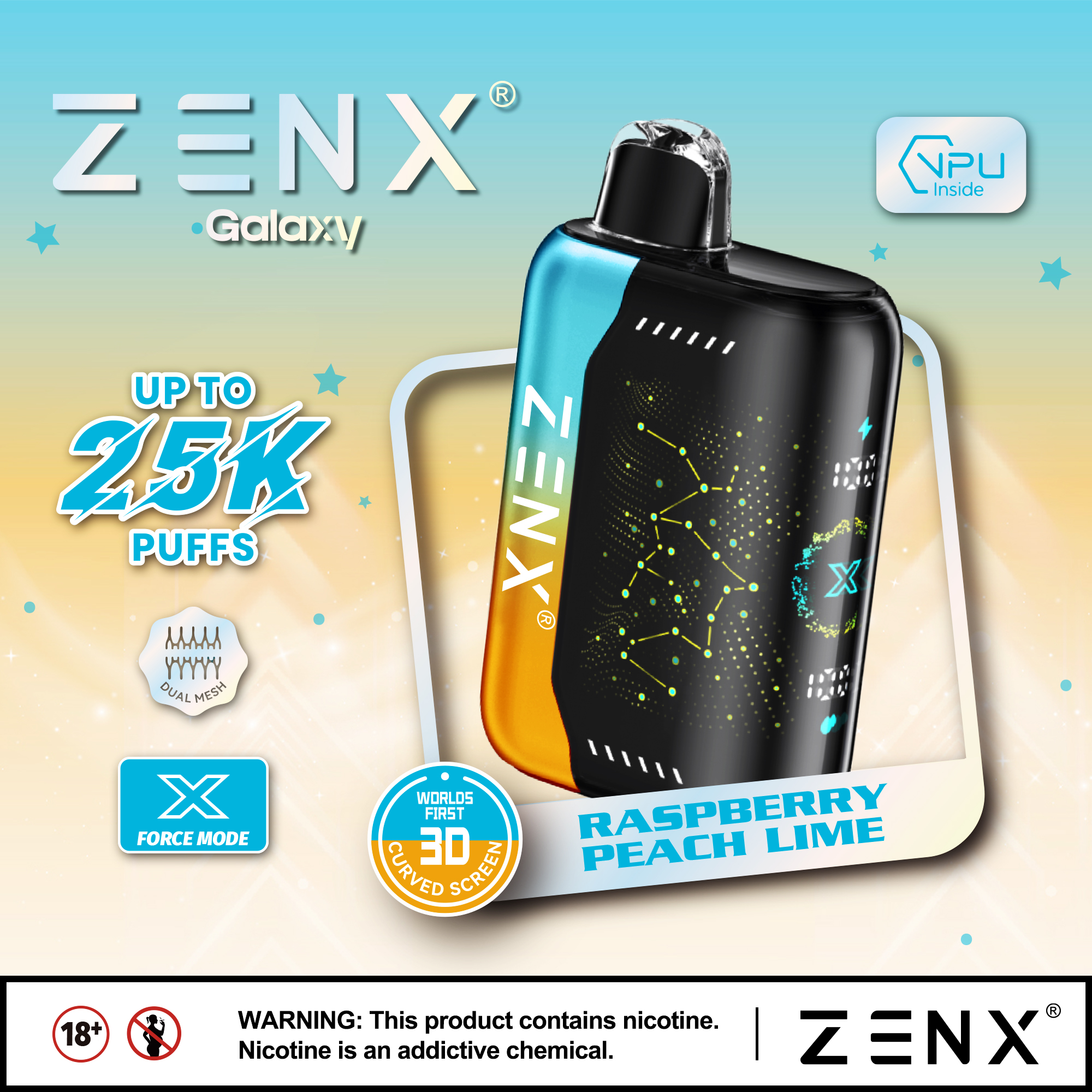 ZENX Galaxy Pulse X 25000 Puffs Wegwerp Vape - zenxvape.nl
