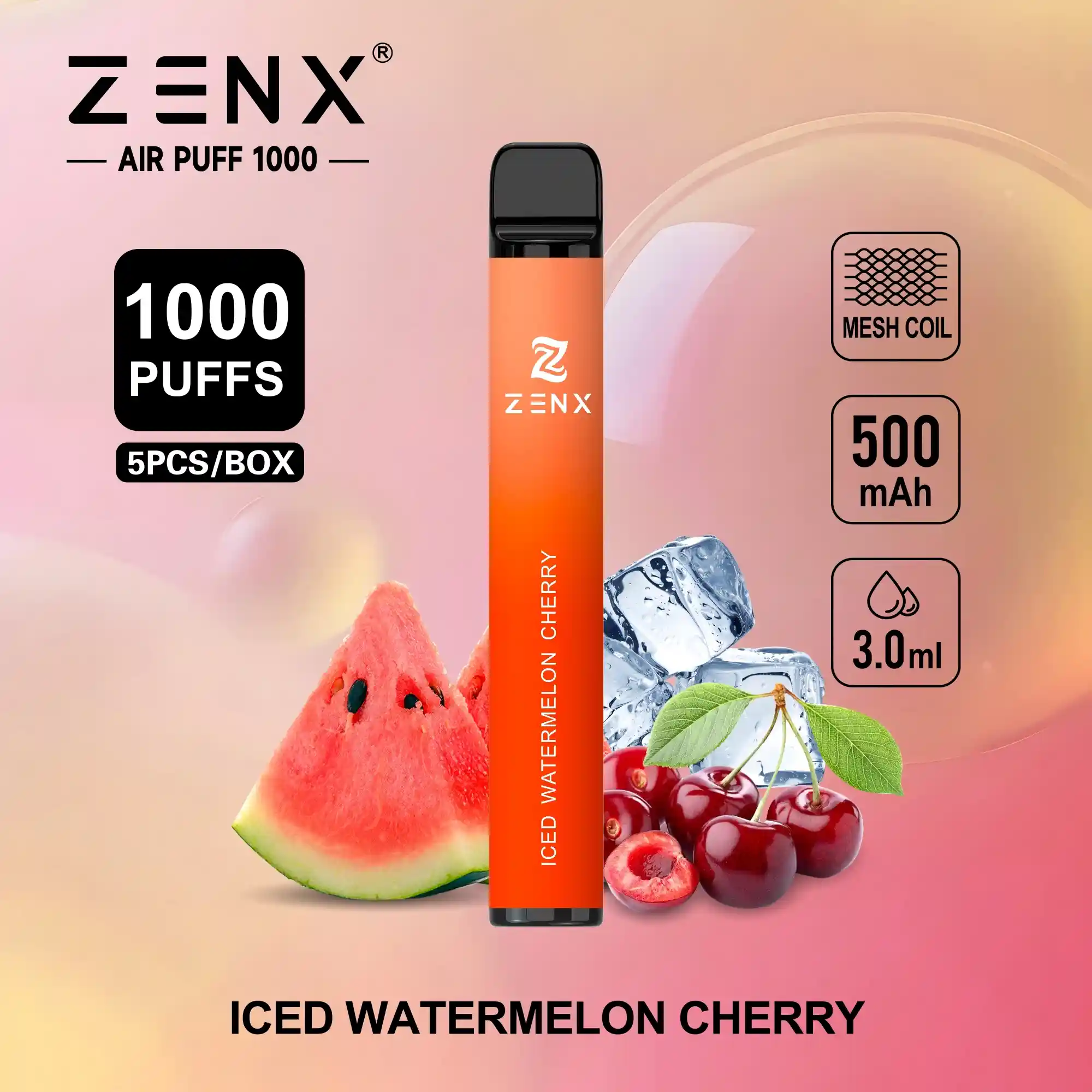 ZENX Air Puff 1000 Puffs Wegwerp Vape Pen - zenxvape.nl