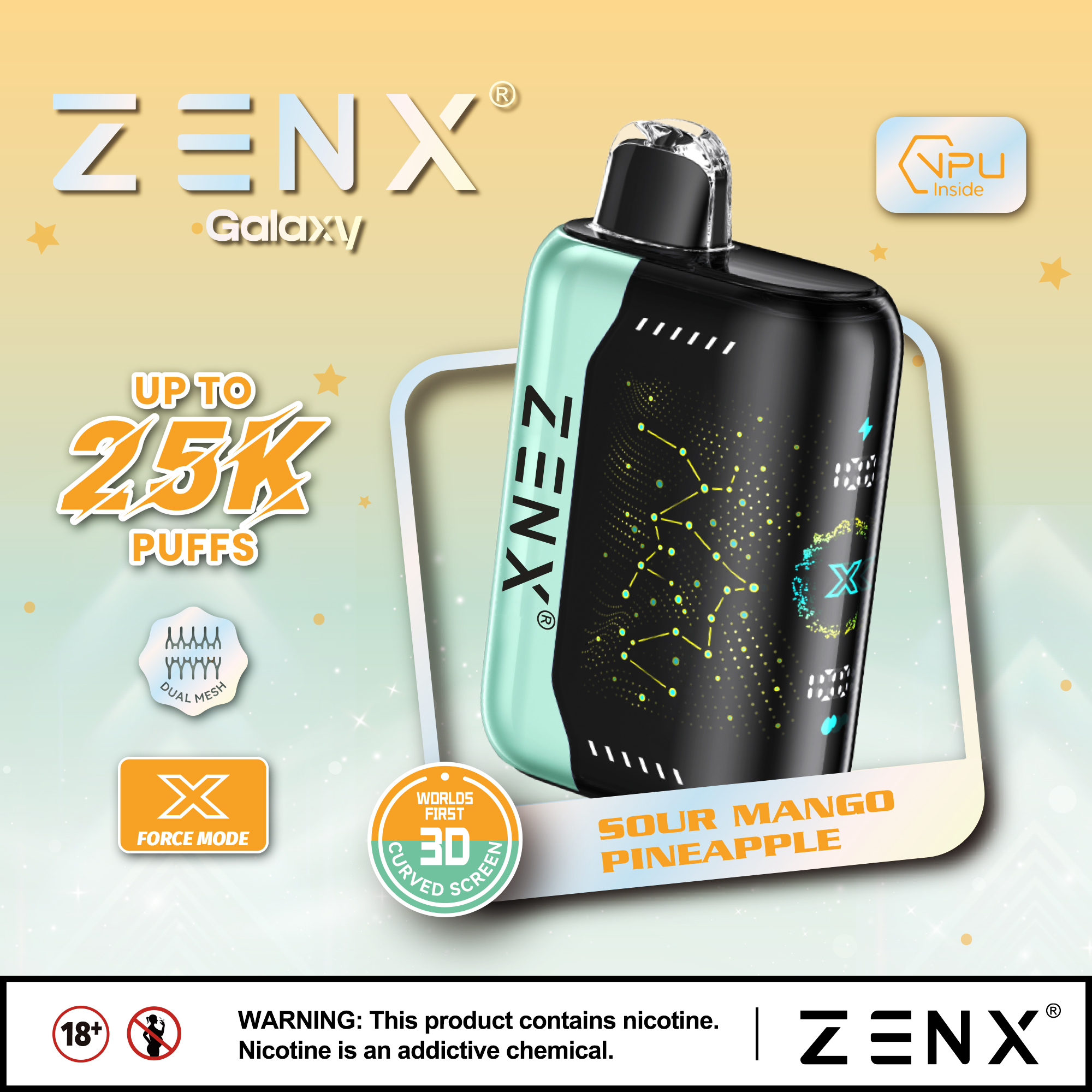 ZENX Galaxy Pulse X 25000 Puffs Wegwerp Vape - zenxvape.nl
