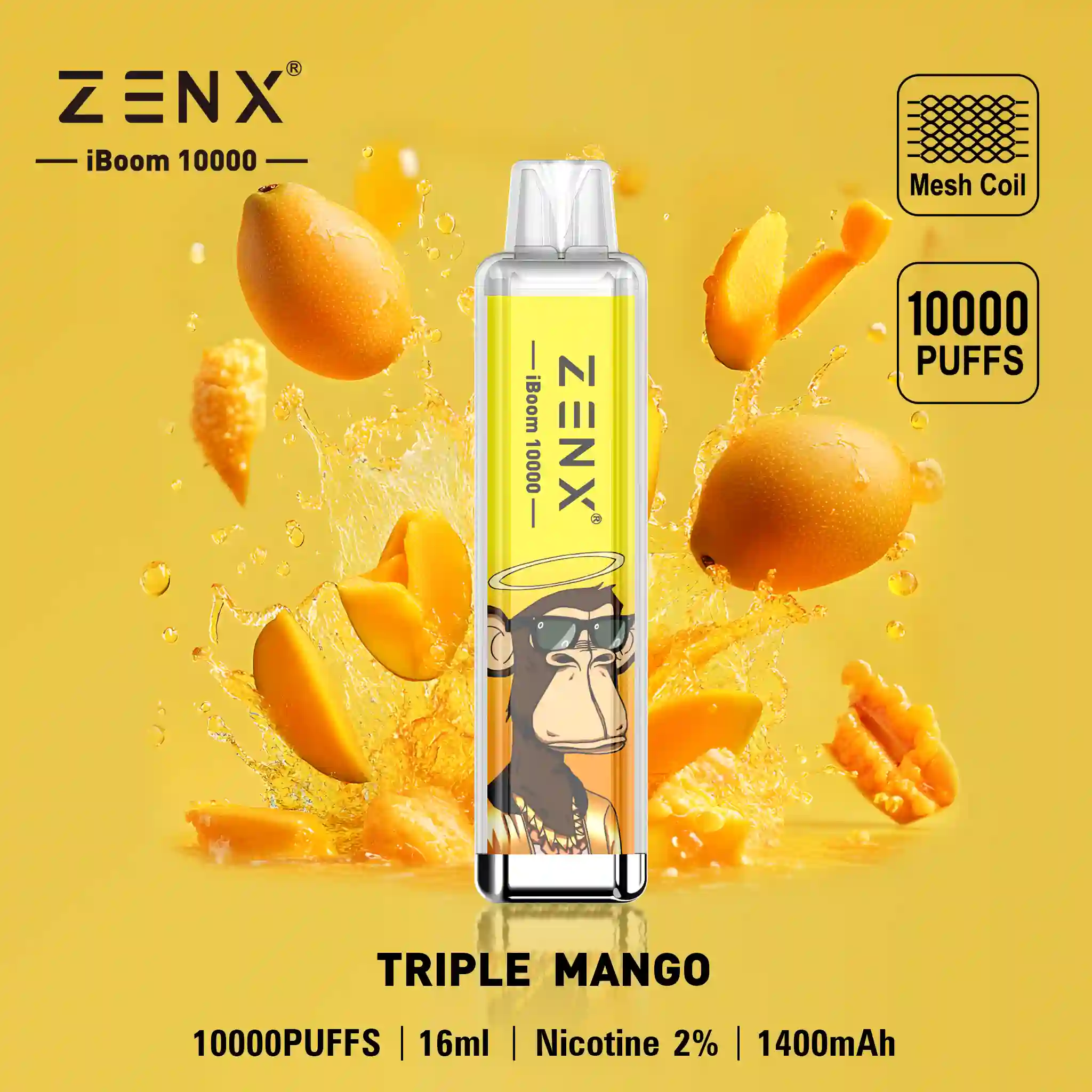 ZENX iBoom 10000 Puffs Wegwerp Vape - zenxvape.nl