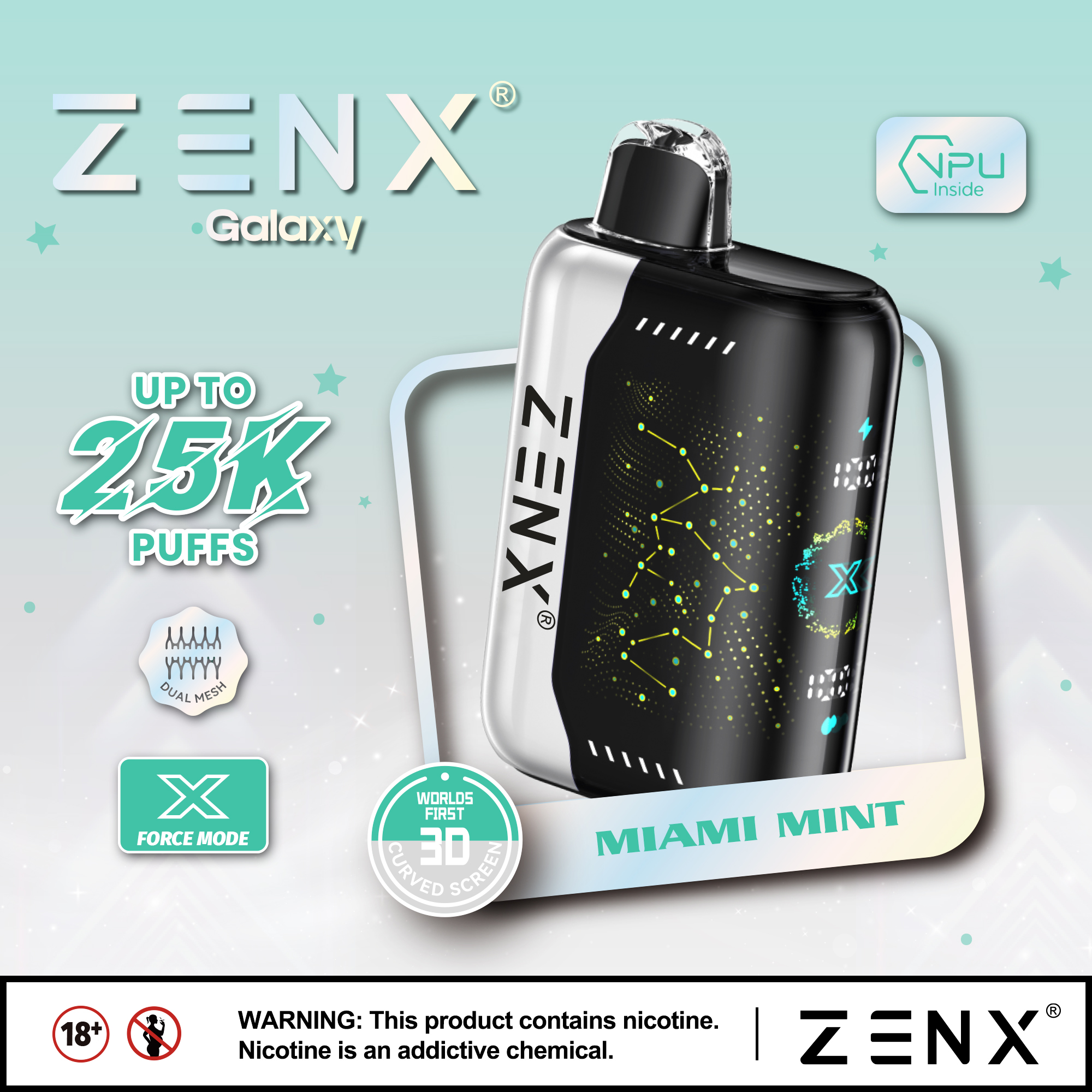 ZENX Galaxy Pulse X 25000 Puffs Wegwerp Vape - zenxvape.nl